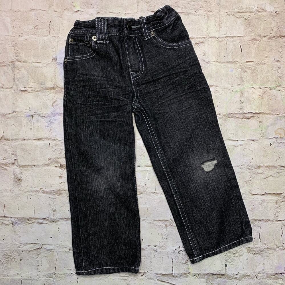 Akademiks Kids Distressed Jeans in Black